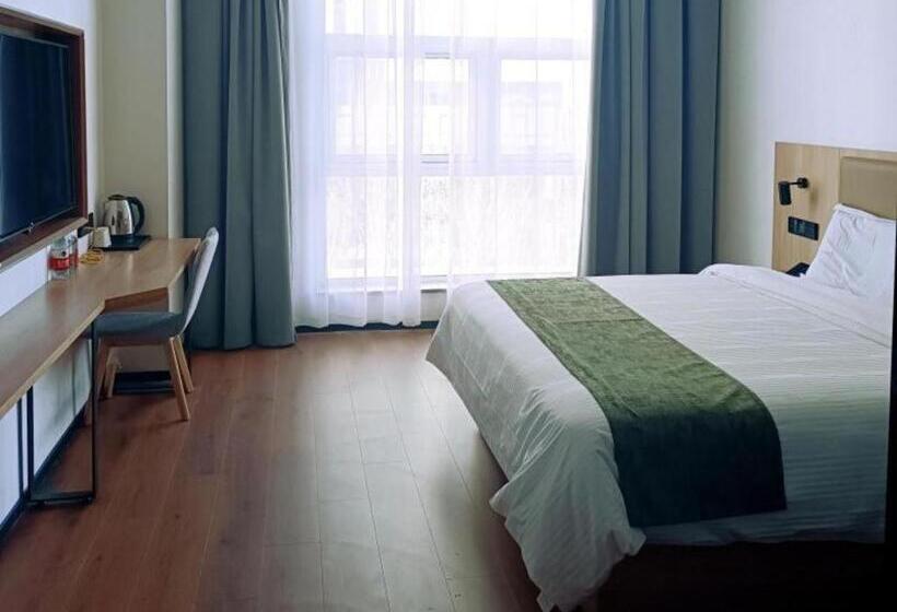 בית מלון כפרי Greentree Inn Tianjin Wuqing Development Zone Wanda Plaza