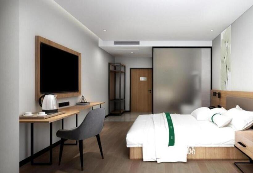 בית מלון כפרי Greentree Inn Tianjin Wuqing Development Zone Wanda Plaza