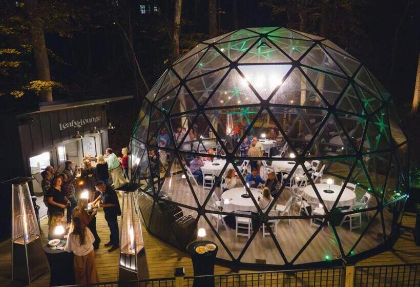 אתר נופש Launch Pad Luxury Glamping Tent Space Theme