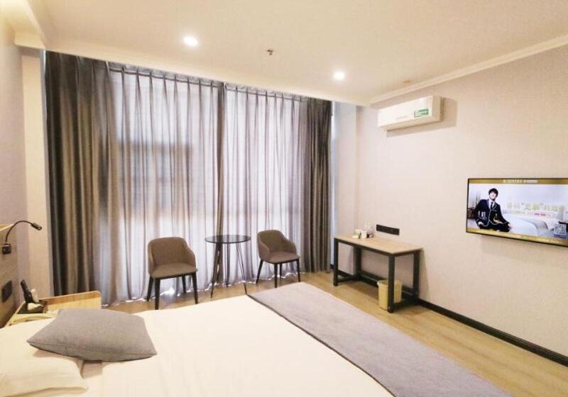 בית מלון כפרי Greentree Inn Shandong Zaozhuang Tengzhou Fuqian Road Longquan Square Business