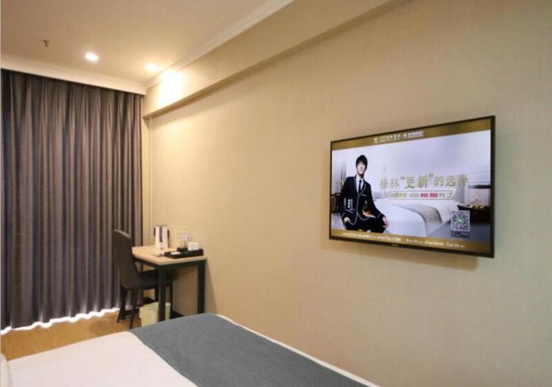 בית מלון כפרי Greentree Inn Shandong Zaozhuang Tengzhou Fuqian Road Longquan Square Business