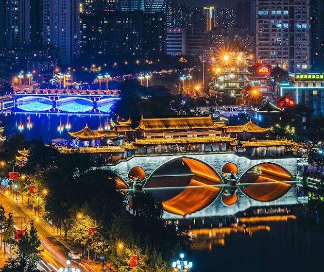 Otel The Hidden House Chengdu Taiguli Branch