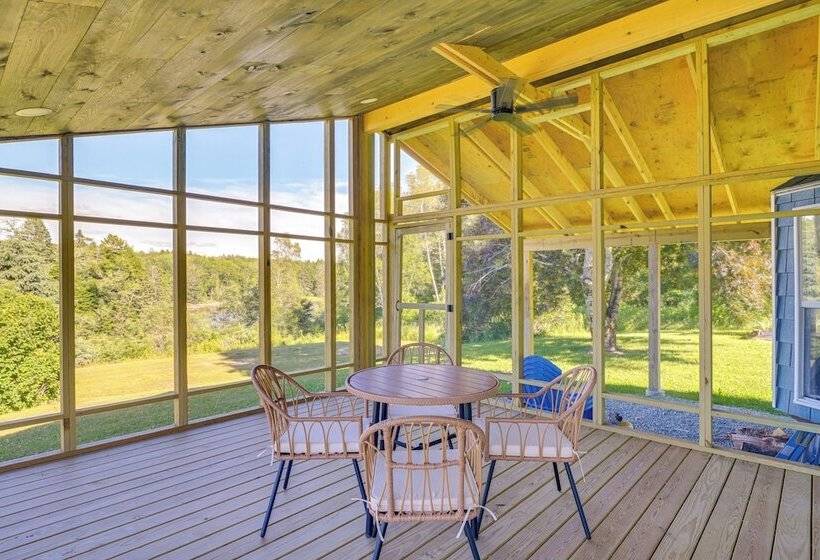 Bayfront Steuben Home W/ Screened Porch & Fire Pit