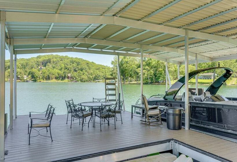 Lakefront Hiawassee Gem: Boat Dock W/ Rooftop Deck