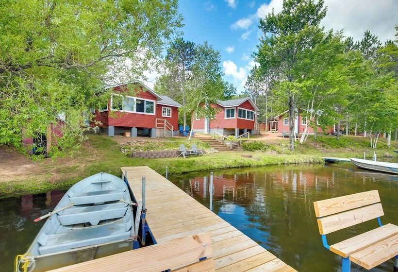 Oneida County Cabin W/ Private Dock & Rowboat!
