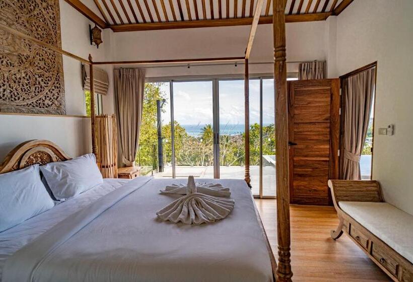 بنسيون 2br Modern Balinese Pool & Sea View Villa #9
