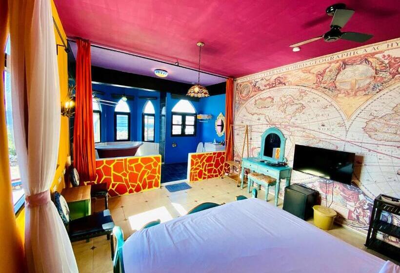 تختخواب و صبحانه 綠島寧靜海潛水 城堡館 Twinkleocean Diving Hostel