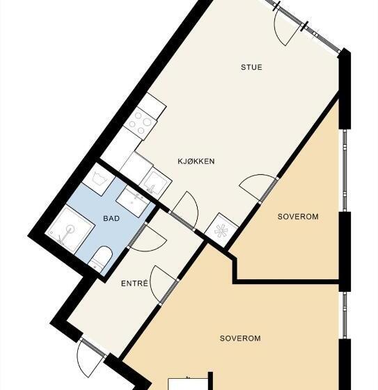 Pensione Happy Days Relaxing Room With Smart Solutions Shared Apartment With One Other Bedroom