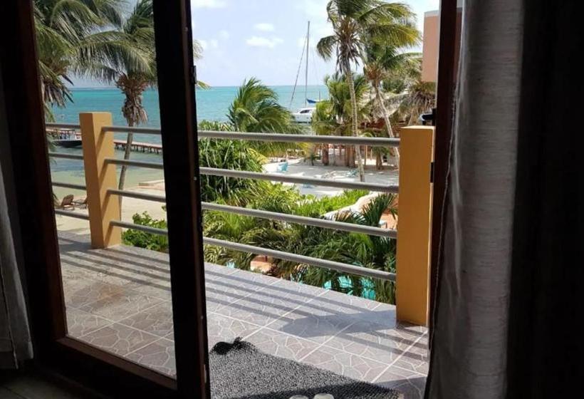 בית מלון כפרי The Beach Club Resort At Caye Caulker