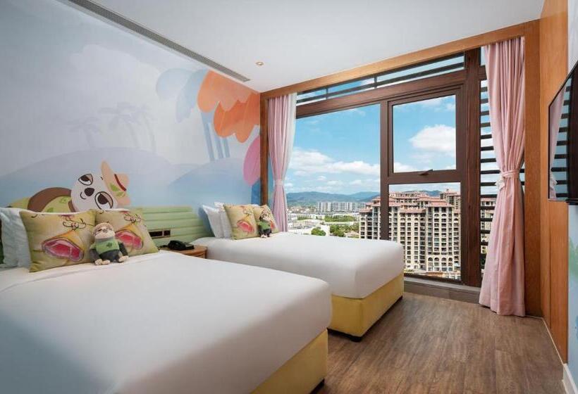 בית מלון כפרי Mangrove Tree Resort World Sanya Bay  Elader Palm Tower