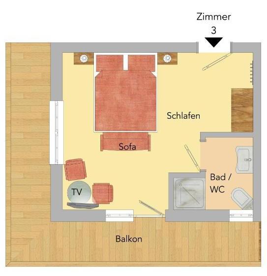 مبيت وإفطار Pension & Appartements Anny