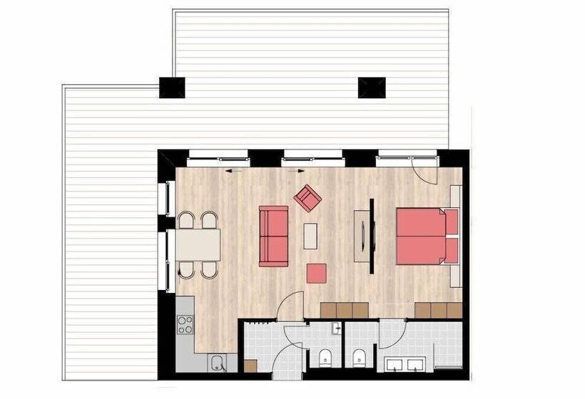 Студия Стандарт, Alpenparks Hotel & Apartment Sonnleiten