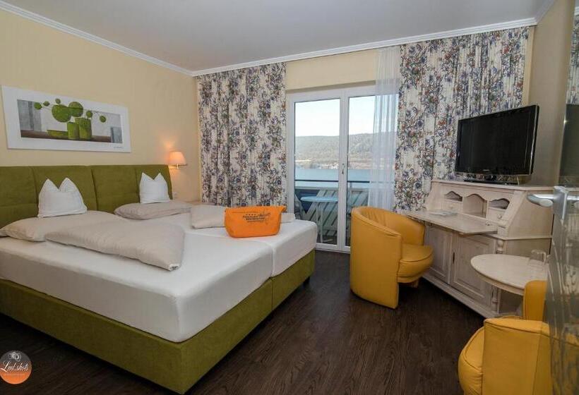 اتاق استاندارد با چشم‌انداز دریاچه, Flairhotel Am Wörthersee