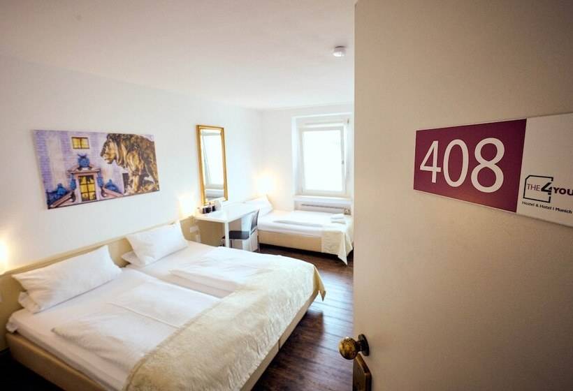 스탠다드 트리플 룸, The 4you Hostel & Hotel Munich