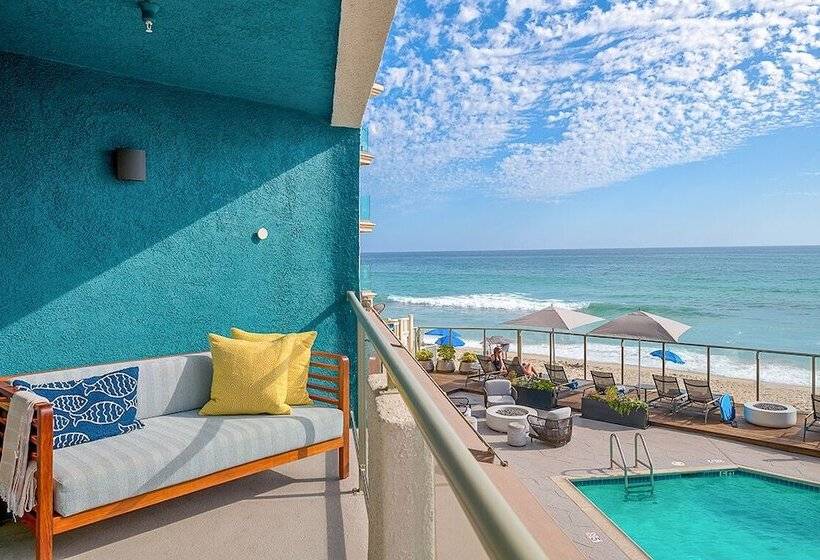 带海景的带双人床的标准间, Beach Terrace