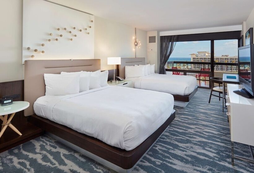 חדר סטנדרט שתי מיטות זוגיות, Waterstone Resort & Marina Boca Raton, Curio Collection By Hilton