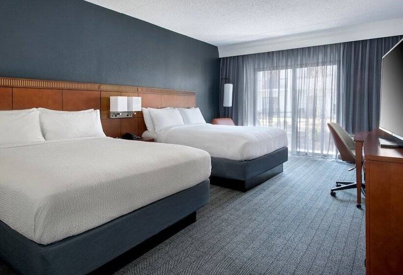 带2个双人床的标准工作室, Courtyard By Marriott Annapolis
