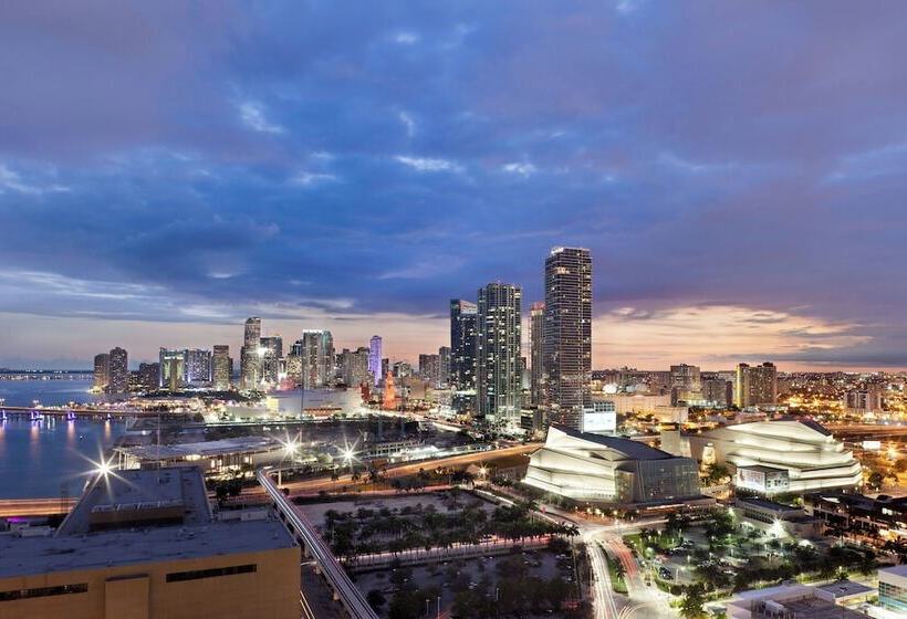 带2个双人床的标准工作室, Miami Marriott Biscayne Bay