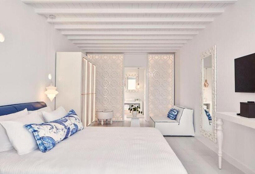 سوییت سوپریور با چشم‌انداز دریا, Katikies Mykonos - The Leading Hotels Of The World
