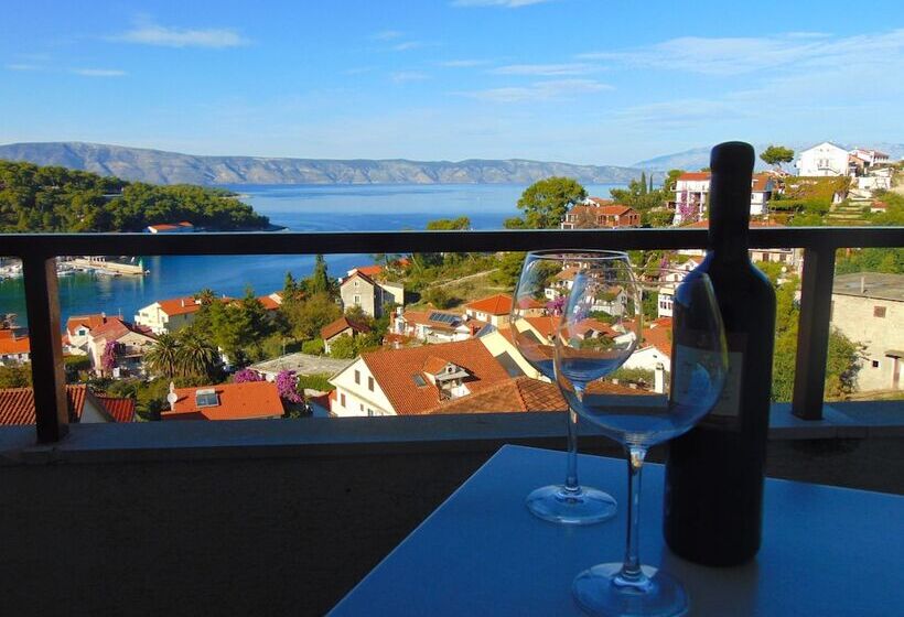 스탠다드 발코니 룸 바다 전망, Guest House Hvar Jelsa