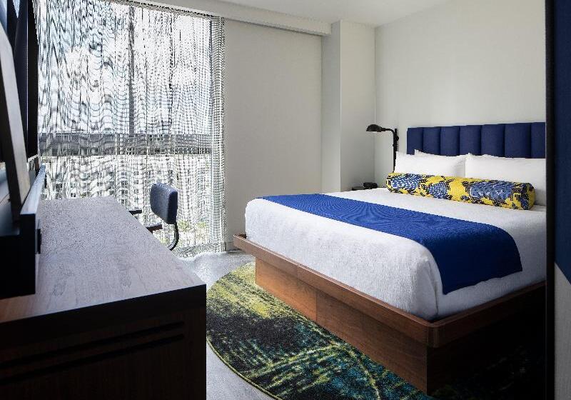 스탠다드 룸 킹사이즈 침대, Indigo Miami Brickell By Ihg