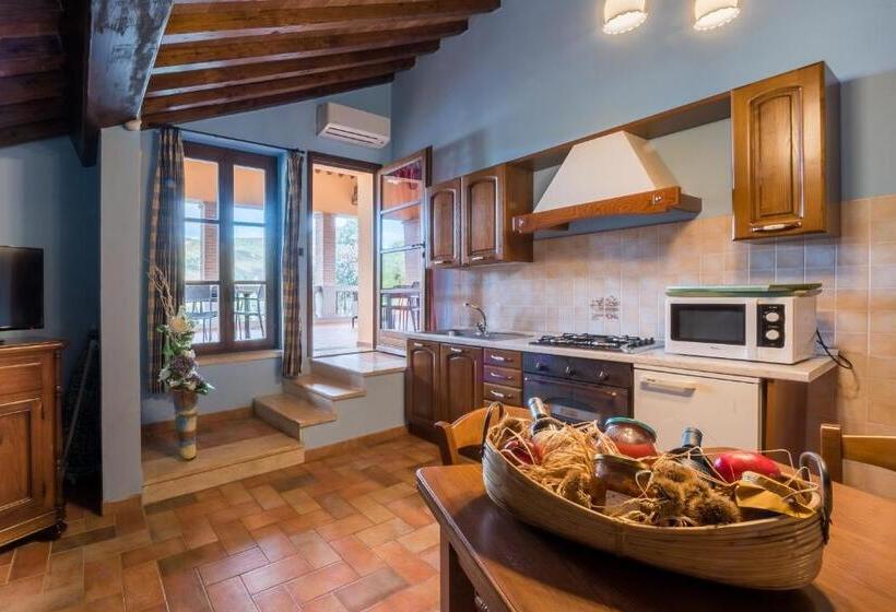 Апартаменты 1 Спальня с Террасой, Il Castagno Toscana