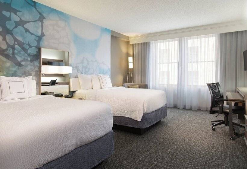 İki Çift Kişilik Yataklı Standart Oda, Courtyard By Marriott Nashville Downtown