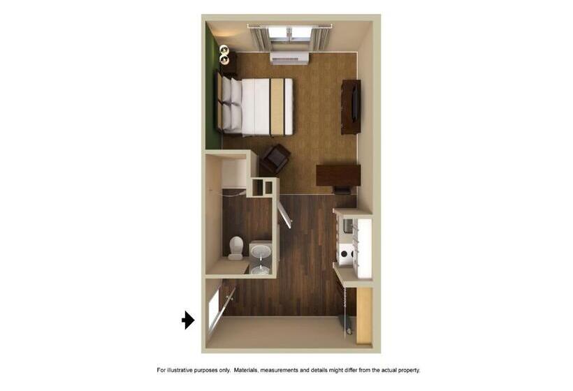 Студия Стандарт, Extended Stay America Suites  Cincinnati  Blue Ash  Kenwood Road