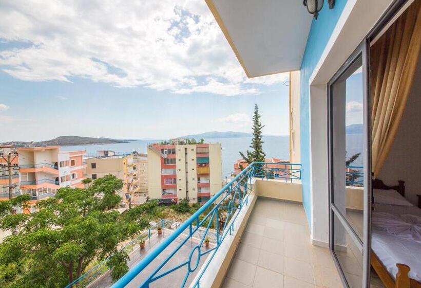 غرفة قياسية ثلاثية ذات إطلالة جانبية على البحر, Blue Saranda