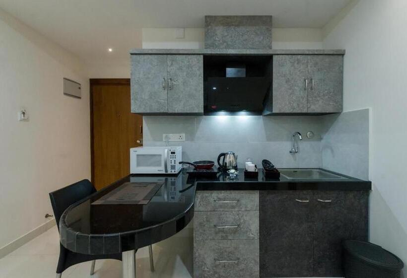 带1个卧室的带阳台的公寓, Manipal Atalia Service Apartments