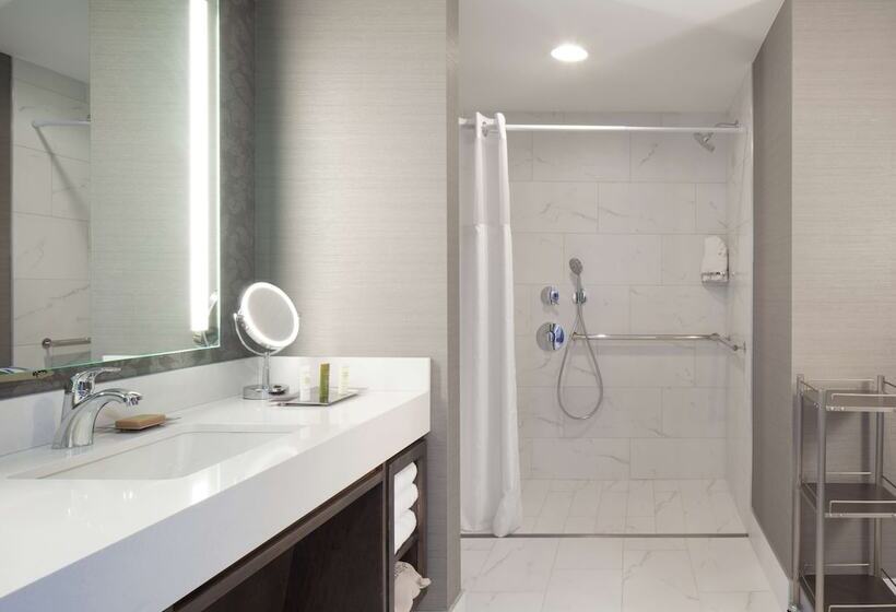 身障者適用ダブルベッド付きスタンダードルーム, Hilton Atlanta/marietta Hotel & Conference Center