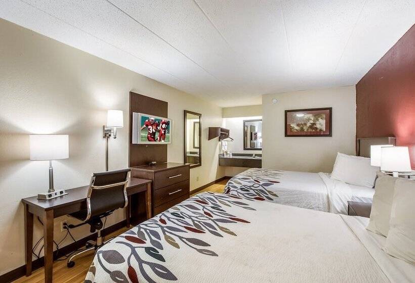 Номер Стандарт 2 Двуспальные Кровати, Red Roof Inn Saginaw – Frankenmuth
