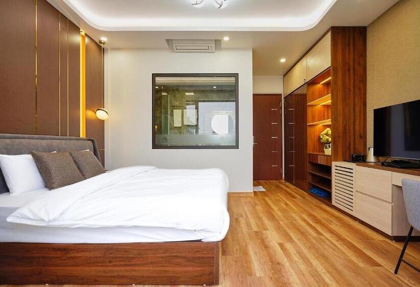 اتاق لوکس با چشم‌انداز دریا, Bbq Hostel Ha Long 2
