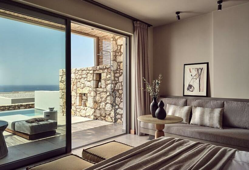 디럭스 룸 바다 전망, The Royal Senses Resort & Spa Crete, Curio Collection Hilton