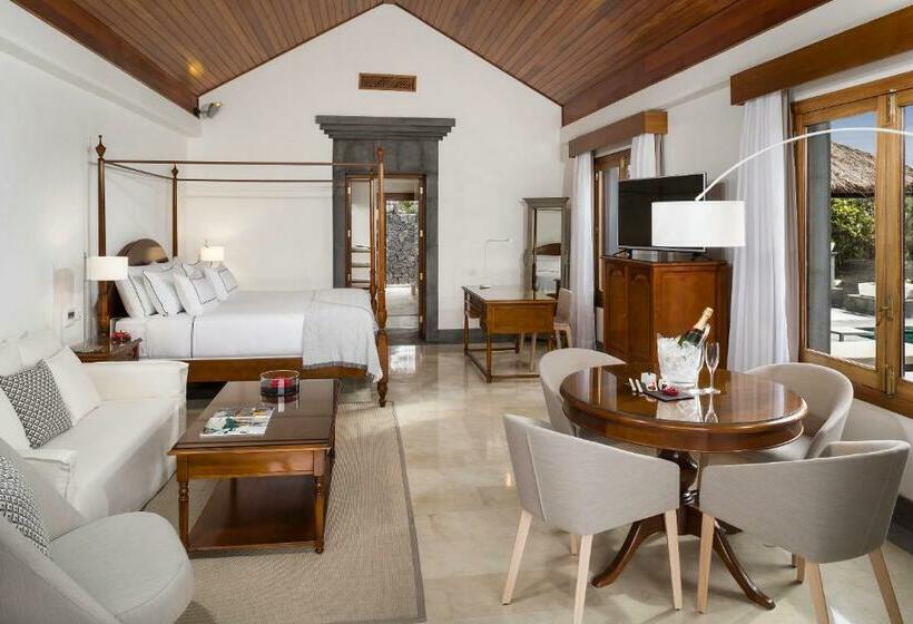 带花园景观和一个卧室的别墅, Paradisus by Meliá Salinas Lanzarote