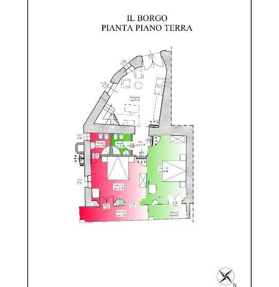 غرفة قياسية مطلّة علي البحر, Il Borgo & Il Feudo