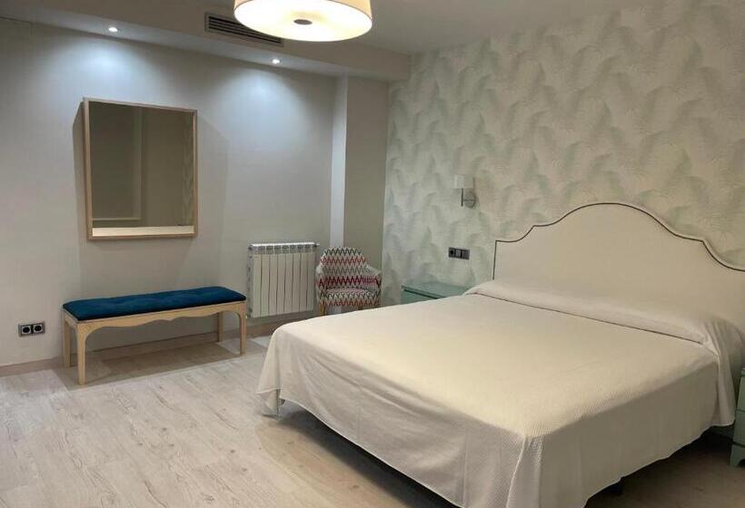 디럭스 룸 킹사이즈 침대, Hostal Pirineos Ainsa