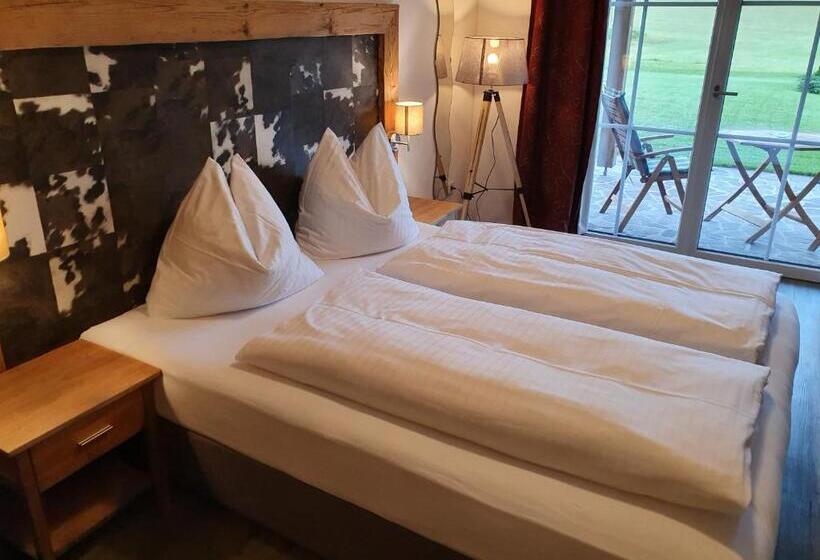 آپارتمان 1 خوابه با تراس, Romantik Pension Lehrberg