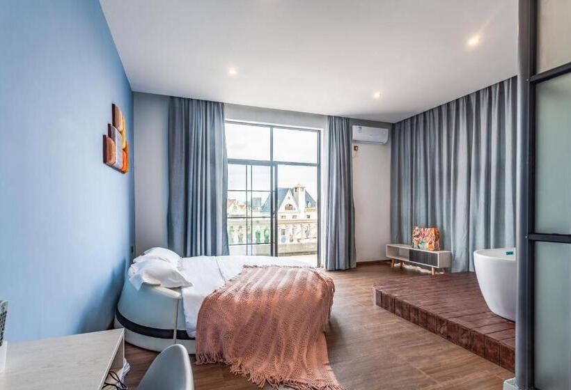 Номер Deluxe Вид на Море, Beihai Silver Beach Yintai Time Seaview Villa
