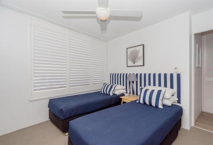 침실 2개 디럭스 아파트, One The Esplanade Apartments On Surfers Paradise