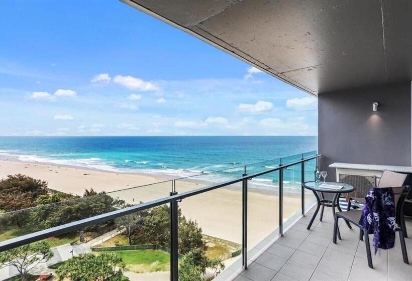 침실 2개 디럭스 아파트, One The Esplanade Apartments On Surfers Paradise