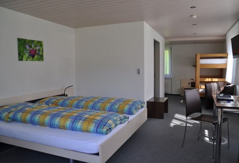اتاق استاندارد چهار تخته, Ferien  Und Familienhotel Alpina Adelboden