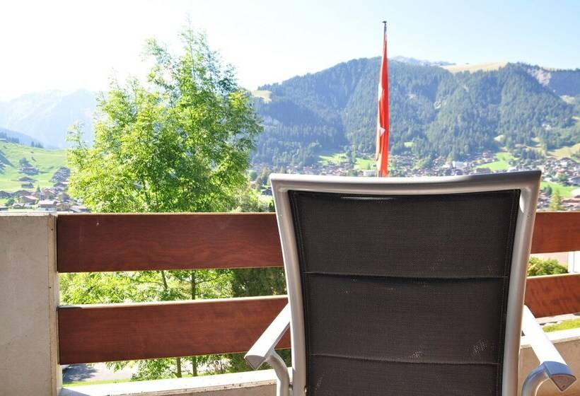 Номер Стандарт Индивидуальный с Балконом, Ferien  Und Familienhotel Alpina Adelboden