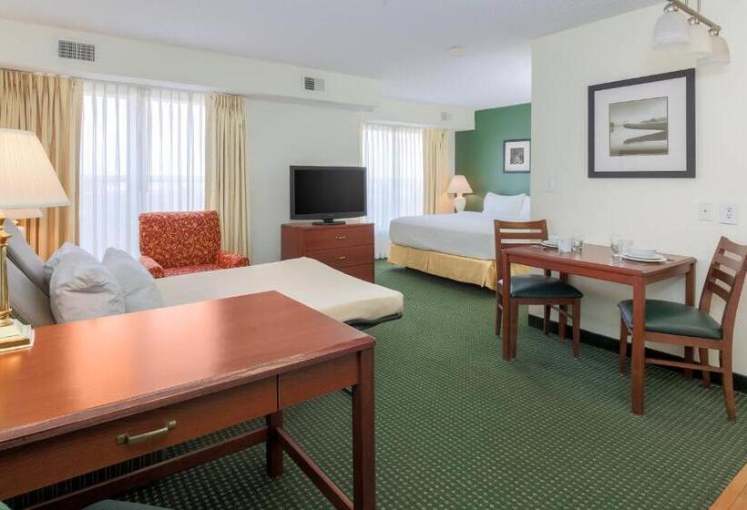 带大床的标准工作室, Residence Inn By Marriott Oklahoma City South