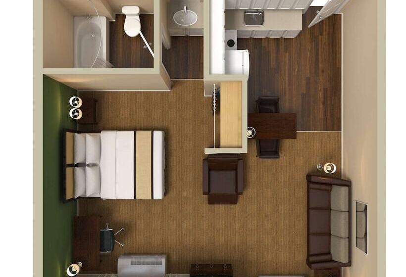 Studio Deluxe, Extended Stay America Suites  Houston  Med. Ctr.  Nrg Park  Braeswood Blvd