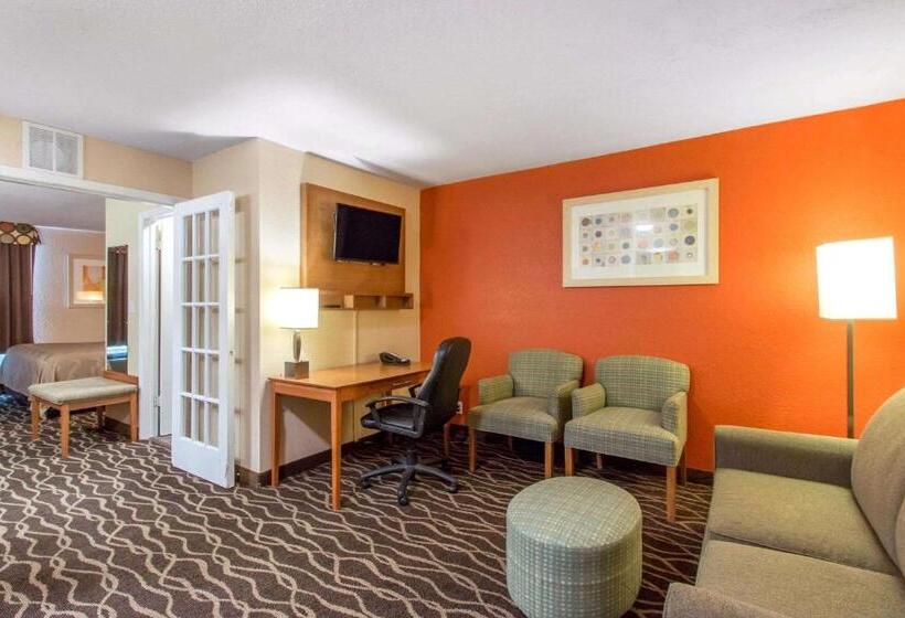 带大床的套房, Quality Inn & Suites I 35 Near Frost Bank Center