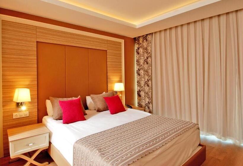 اتاق اساندارد با چشم‌انداز جانبی به دریا, Delphin Deluxe Resort