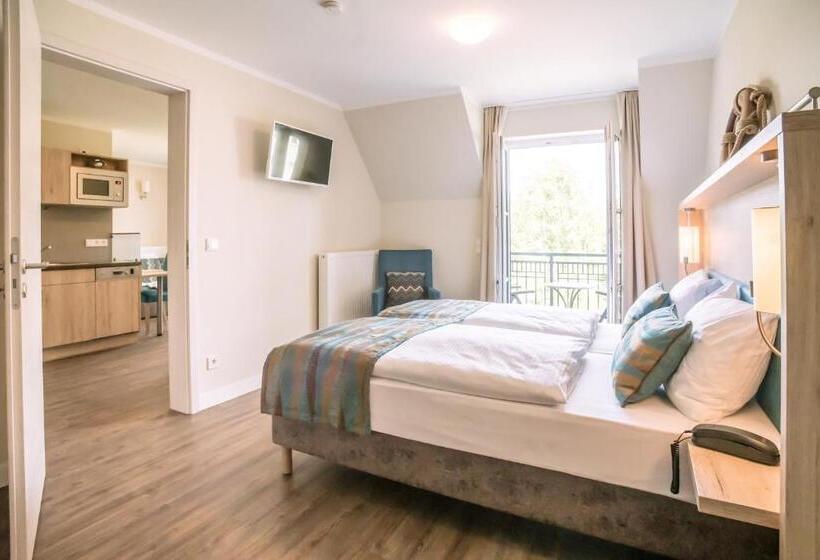 带1个卧室的带阳台的公寓, Akzent Apartmenthotel Residenz