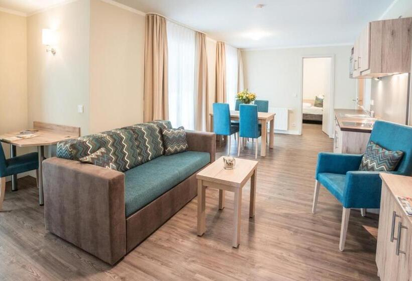 带2个卧室的公寓, Akzent Apartmenthotel Residenz