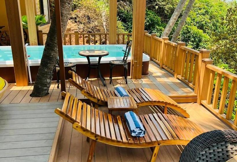 Вилла с 1 спальней и бассейном, Cola Goa Beach Resort